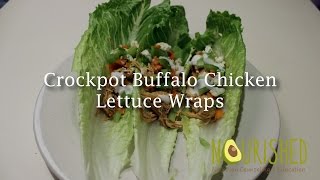 Crock-Pot Buffalo Chicken Lettuce Wraps