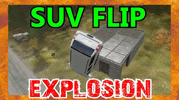 EPIC DayZ Epoch Physics FAIL - SUV FLIPS AND BLOWS UP OFF RAMP!!! w/ Evanator22742
