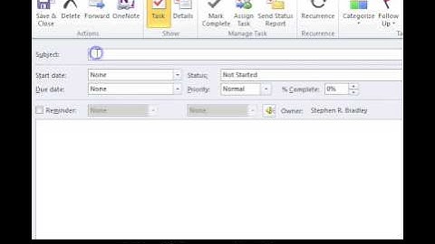 Microsoft Outlook 2010 Tutorial - (4. How to create tasks)