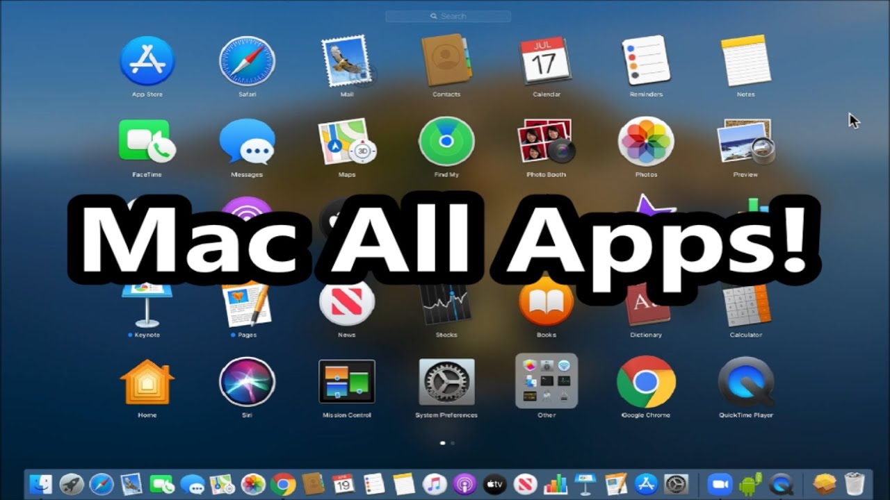 apps on macbook air