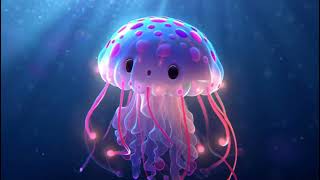 Cute Jellyfish Soft Glow Bedtime Rhyme for Kids | Ocean Sleep Song 3D Animation screenshot 1