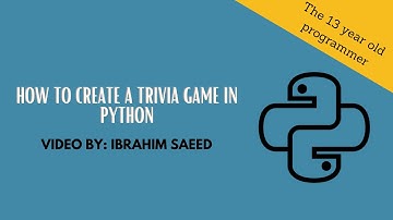 How to create a trivia game in Python.