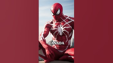 Asking AI to Create a Spiderman for Each Country Part 3 #shorts #short