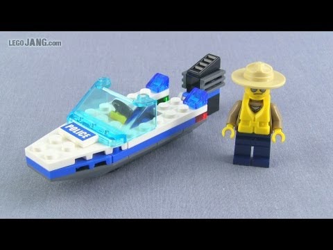 LEGO City Police Boat 30017 polybag set review! - YouTube