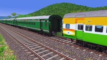 ICF Special Coach Coupling Army Coach | BUMPY RAILROAD | Train Simulator | Railworks 3 | ATG GAMERZ