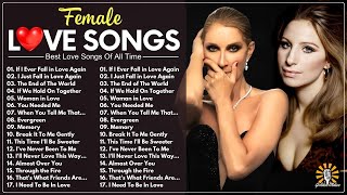 The Best Of Linda Ronstadt, Celine Dion \& More❤️Female Love Songs❤️Best Love Songs Of All Time