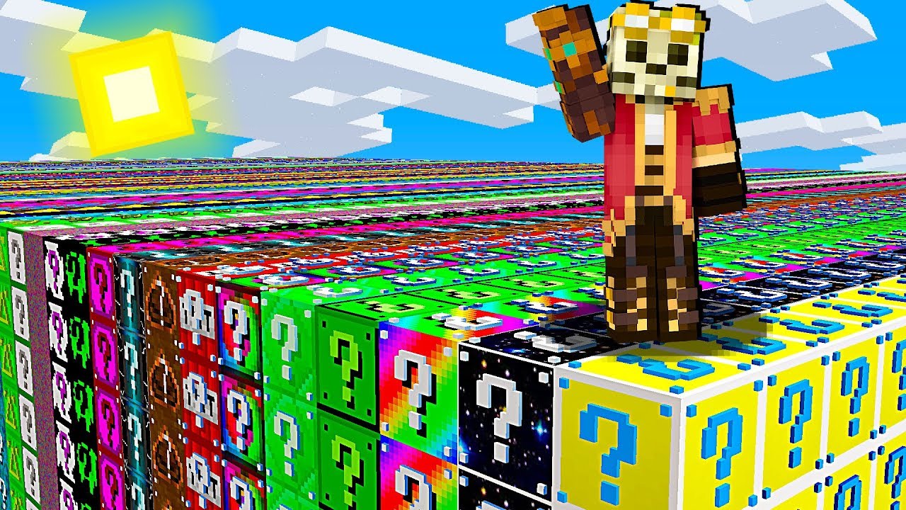 LUCKY BLOCK SKYBLOCK WYSPA Z 25000 LUCKY BLOCK W YouTube