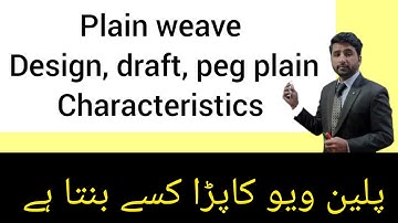 PLAIN WEAVE  & ITS DERIVATIVES| draft plan | lefting plan | Hindi & Urdu | Textile Ride