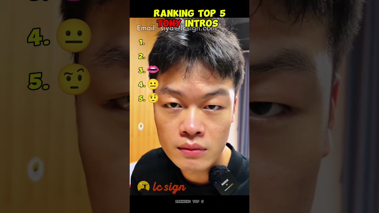 Ranking Top 5 TONY INTROS 