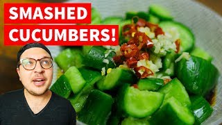 Making an Easy Chinese Cucumber Side Salad with Chili