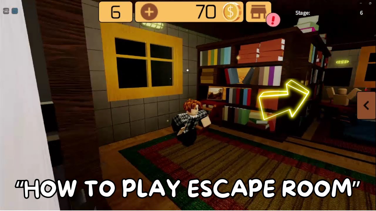 How to play ESCAPE ROOM in ROBLOX! 💥roblox robloxgames robux YouTube