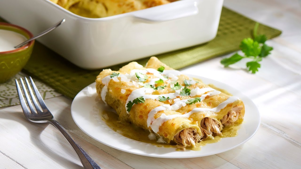 Chicken Enchiladas with Salsa Verde YouTube