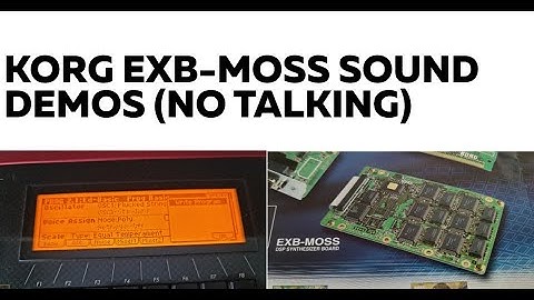 Korg EBX-MOSS synthesizer engine sound demos (NO TALKING)