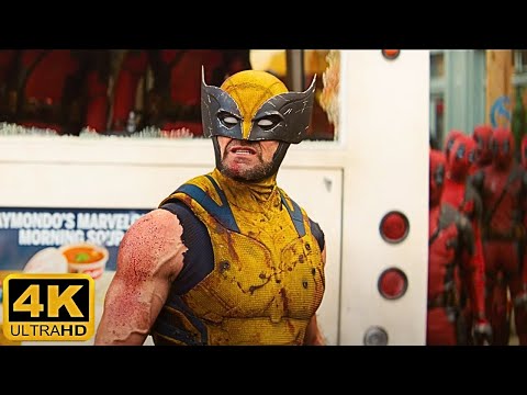 Peter Saves Deadpool & Wolverine From Deadpool Corps - Full Scene 4K - Deadpool & Wolverine (2024)