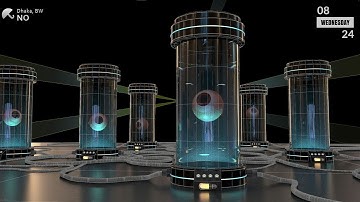 3D Glowing Rainmeter Music Visualizer Theme For Windows PC