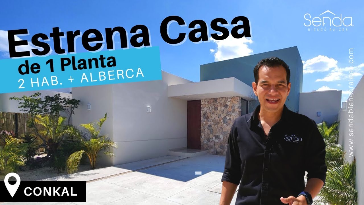 🔥 Súper Casa en VENTA de UNA PLANTA 📍Conkal, Mérida Yuc