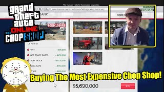GTA Online New DLC Buying The Most Expensive Chop Shop And Upgrading it- Chop Shop DLC!