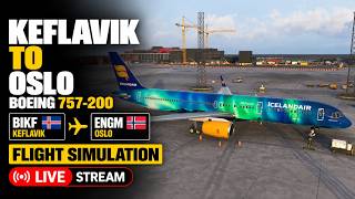 ✈️ Icelandair 757 Afternoon Send to Oslo! ✈️ BIKF-ENGM