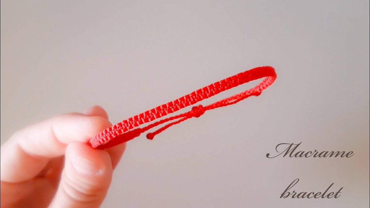 Macrame bracelet for beginners / Simple macrame bracelet patterns ...