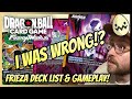 Dragon ball super fusion world starter deck frieza deck list and gameplay