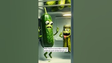 POV: You’re a cucumber and the pickle jar just winked at you 🥒👀 #aishorts