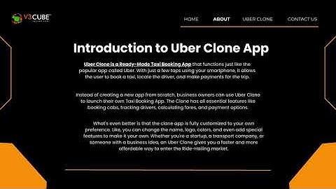 Uber Clone Taxi Booking App Development
