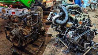 Nissan Truck Engine Repairing & Engine Assembling || Overhauling Truck Engine in Local Workshop