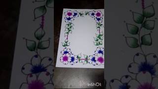 Simple flowers front or side project design😍🥰💖🤭🤗#project #projectdesign #kamakshi #art