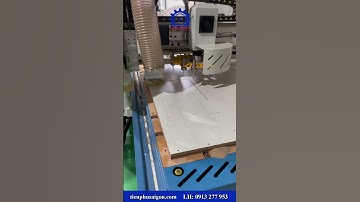 Gia công ván dài quá khổ cực đơn giản với máy CNC Thay dao tự đông bàn làm việc 3m8 #tienphusaigon