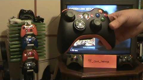 Custom Painted Xbox 360 Controller 4 Mode Rapid Fire Mod Black/Pumpkin Orange