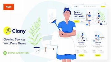 Clany - Cleaning Services WordPress | Themeforest Website Templates and Themes