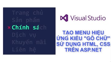 Tạo hiệu ứng Menu kiểu 