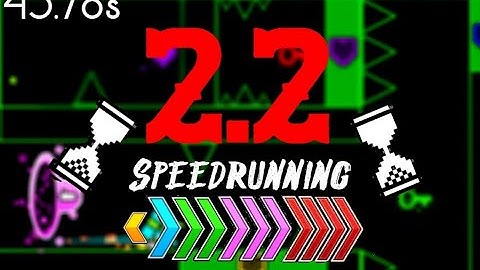 Geometry Dash 2.2 Speedrunning Platformer mode | (WR) (43.78) Platformer 2 by icecube364