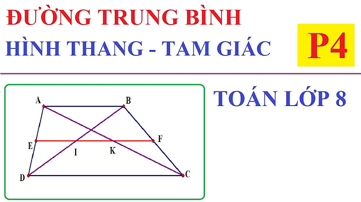 Đường trung bình của hình thang bai tap