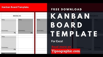 Kanban Board Template for Excel ► Free Download