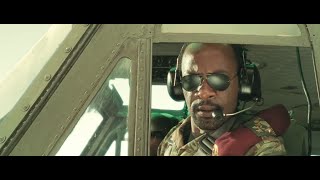 Sahara - helicopter chase shootout/general kazim death