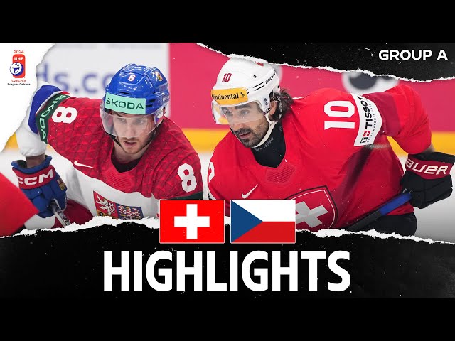 Highlights | Switzerland vs. Czechia | 2024 #MensWorlds class=