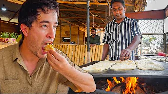 Sri Lankan STREET FOOD in Arugam Bay 🇱🇰 Cuttlefish Curry + Leopard Safari!