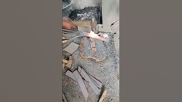 "Forging a Sharp Chapati Knife #Blacksmith #Forging knife #Traditional craft #Chapati knife