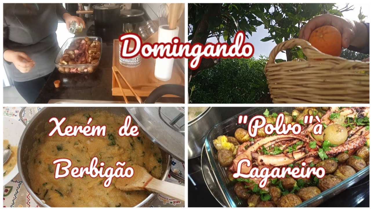 Domingando 🏡 Xerém de Berbigão. " Polvo" à Lagareiro 🍲