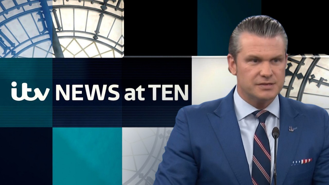 Watch ITV News at Ten LIVE - as US Secretary of War warns of worse to come in Iran war