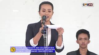 FILIPINO EXTEMPORANEOUS SPEAKING 2019