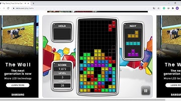 Tetris 40 Lines (Mouse) Speedrun - 1:25 (PB)