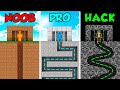 MINECRAFT NOOB VS PRO VS HACKER: ESCAPA DE LA PRISION EN MINECRAFT 😱😨 BUILD TUBERS