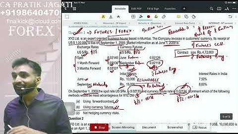 Hedging foreign currency exposure through Futures | currency futures | forex | risk management