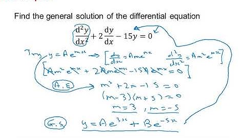 Edexcel Core Pure: Second order differential equations 1-2
