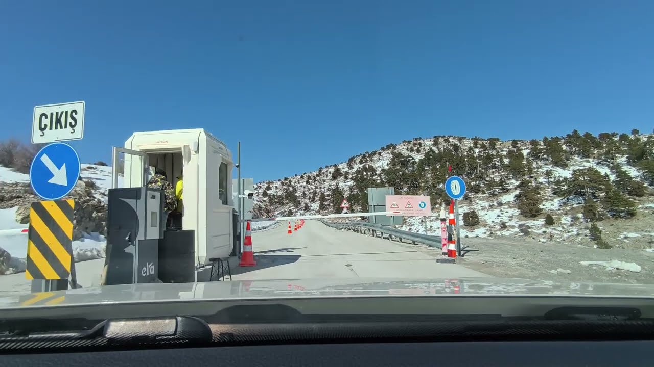 Nikfer Kayak Merkezi'nden Tavas'a Sesli Yol Videosu Karlı