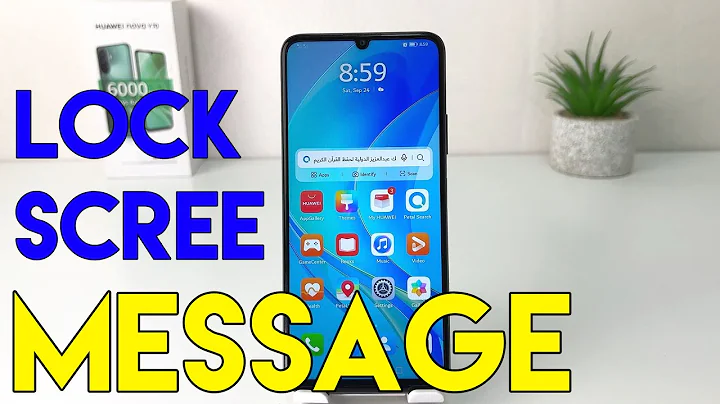 Huawei Nova Y70: How to Set a Custom Message on the Lock Screen