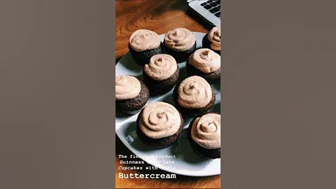 Guinness Mocha Buttercream Cupcakes