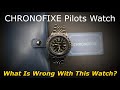 CHRONOFIXE FLIGHT 1952 - $195 - Miyota 9000 and 200m WR Automatic Pilots Watch Slide Rule Bezel